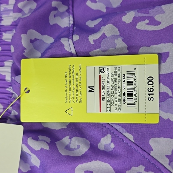 Women's Leopard Print Mid-Rise Run Shorts 3" | All in Motion | Medium - Picture 6 of 10